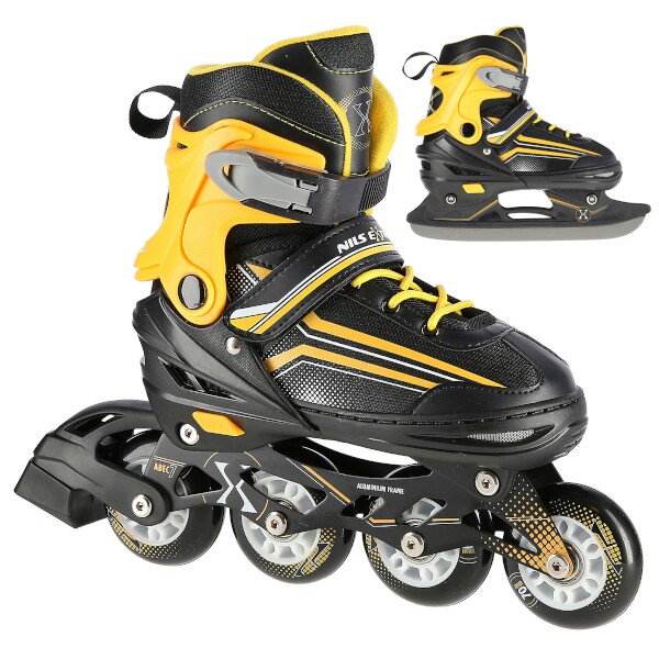 Brusle NILS Extreme NH18190 2v1 černo-oranžové vel. M (34-38)