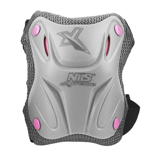 Souprava chráničů NILS Extreme H508 šedá-růžová L