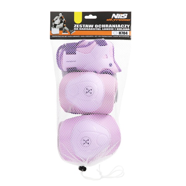 Souprava chráníčů NILS Extreme H704 fialová vel. L