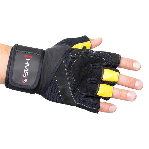 FITNESS RUKAVICE ŽLUTÉ RST01 HMS XL