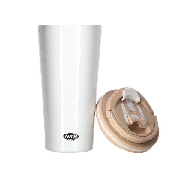 Termohrnek NILS Camp NCB18 bílý, 500 ml.