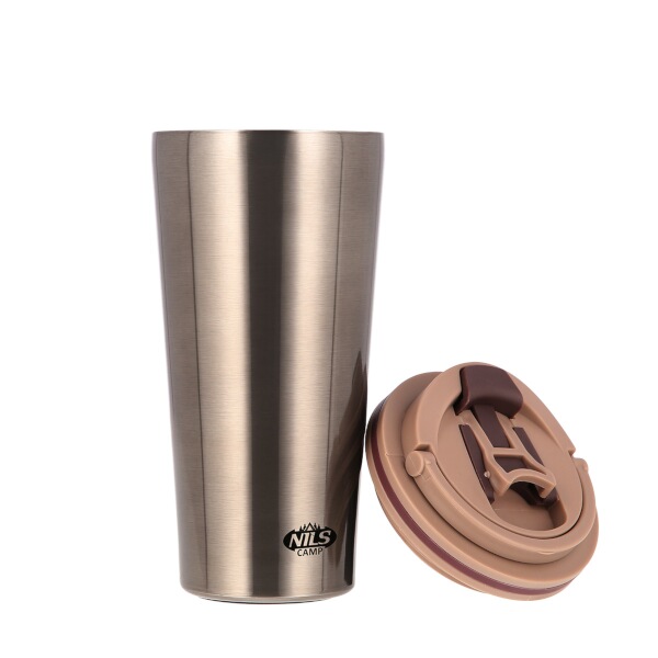 Termohrnek NILS Camp NCB18 hnědý, 500 ml.