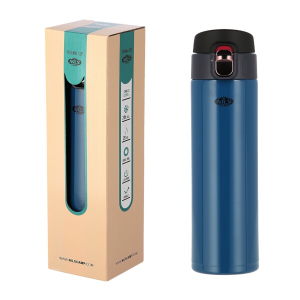 Termoska NILS Camp NCB28 modrá, 500 ml.