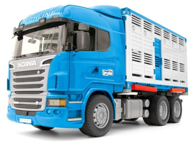 Bruder 3549 Scania R Přepravník skotu 1x skot