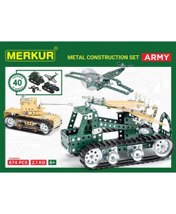 Merkur Army Set, 657 dílků, 40 modelů