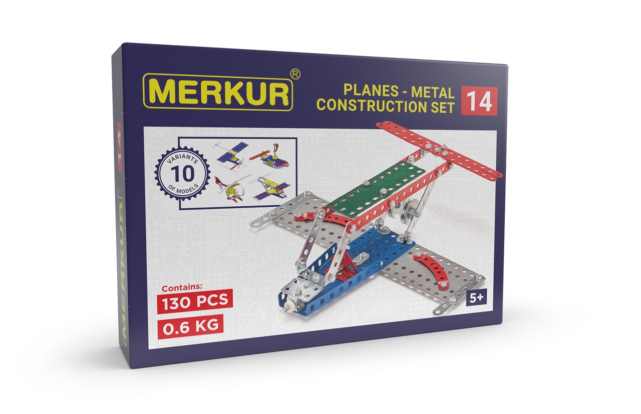Merkur 014 Letadlo, 119 dílů, 10 modelů