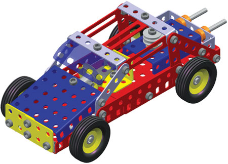 Merkur 016 Buggy, 206 dílů, 10 modelů