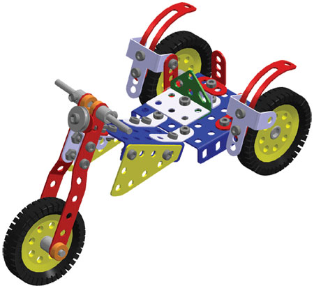 Merkur 018 Motocykly, 174 dílů, 10 modelů