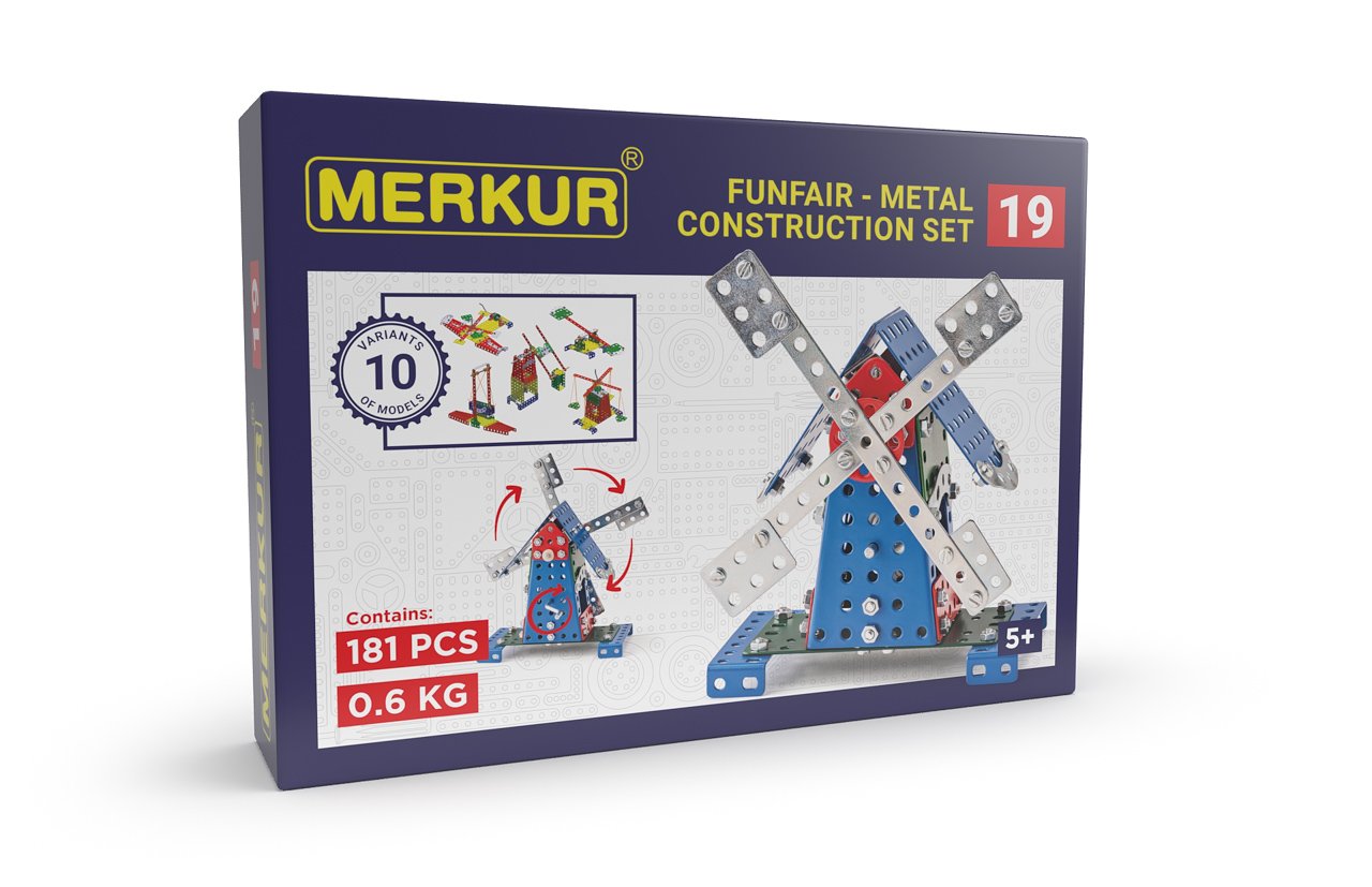 Merkur 019 Mlýn, 181 dílů, 10 modelů