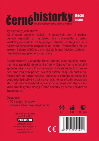 Mindok Černé historky - Zločin a sex