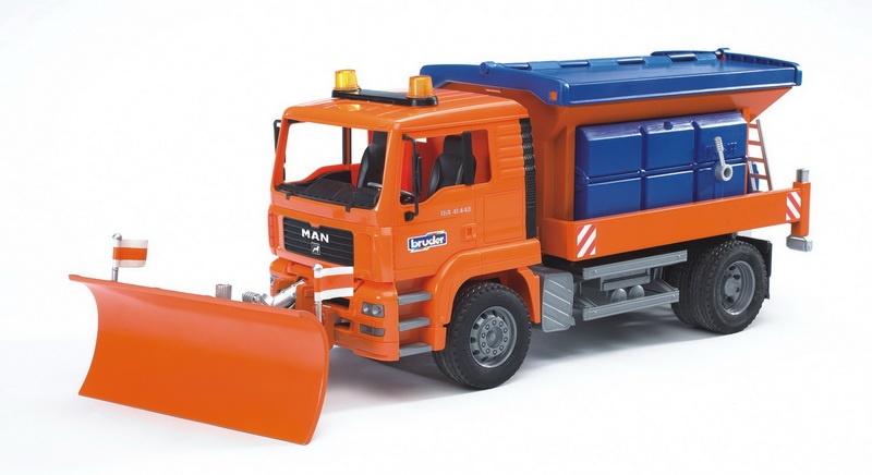 Bruder 2767 - Nákladní auto MAN Sypač s radlicí
