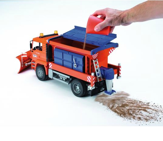 Bruder 2767 - Nákladní auto MAN Sypač s radlicí