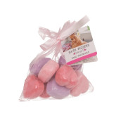 Šumivé srdíčka do koupele