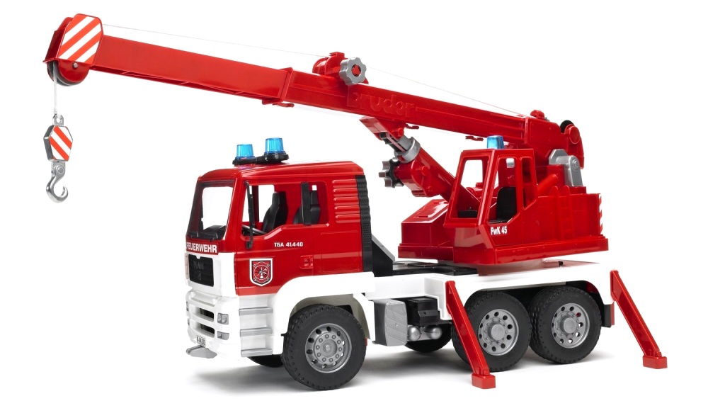 Bruder 2770 Hasičské auto MAN jeřáb