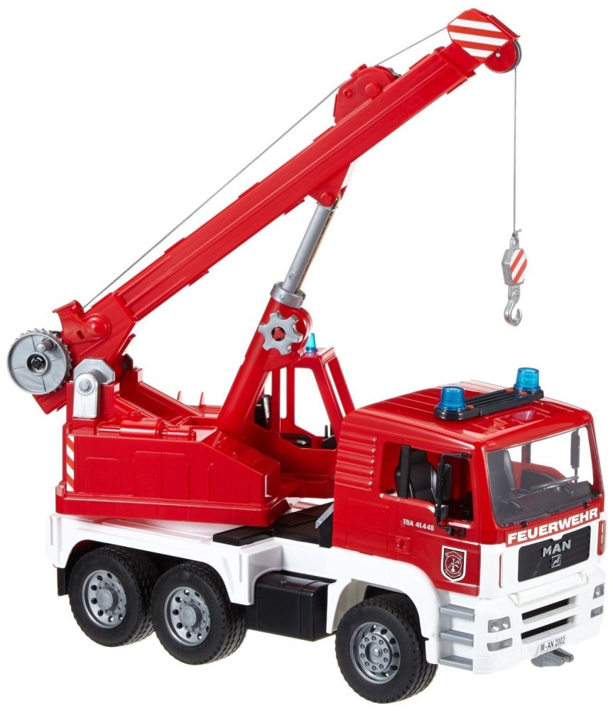 Bruder 2770 Hasičské auto MAN jeřáb
