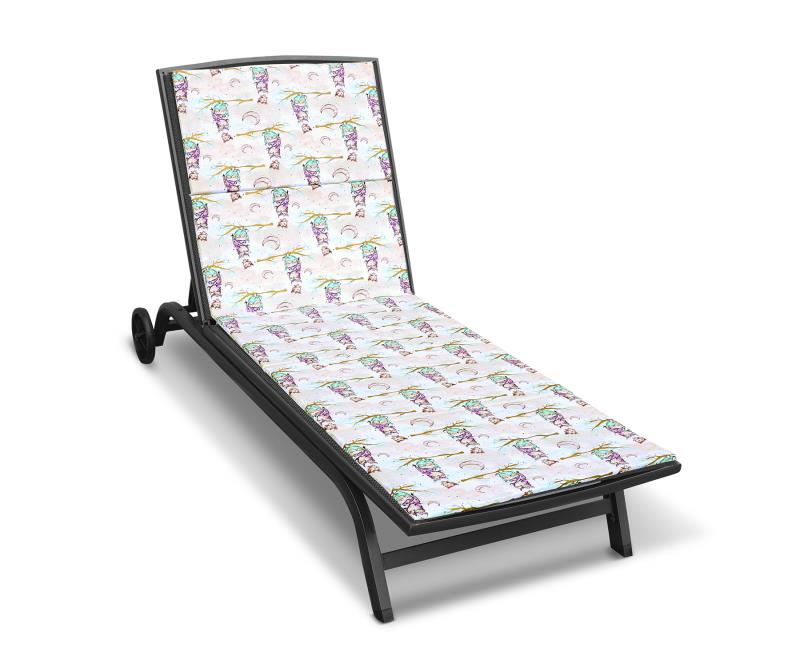 Bellatex Polstr na plážové lehátko, Sovička - 55x195 cm