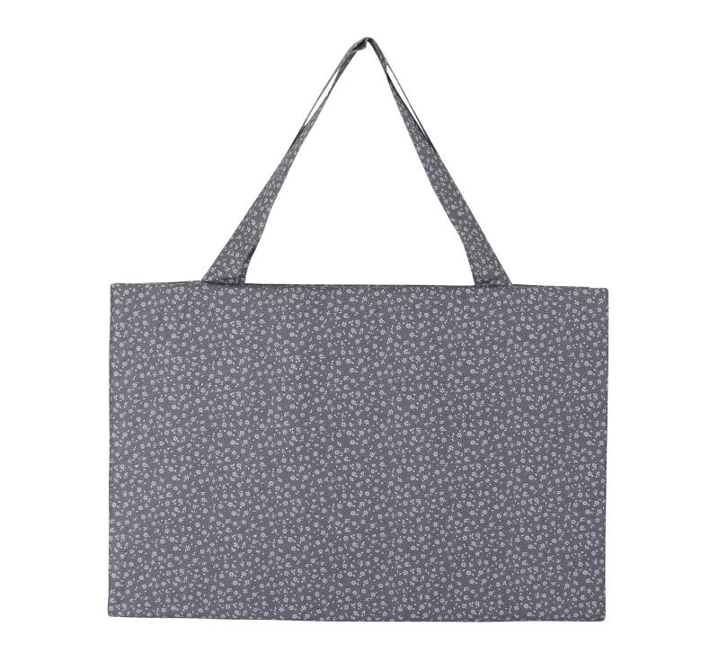 Bellatex Polstr na plážové lehátko, Šedá kytička - 55x195 cm