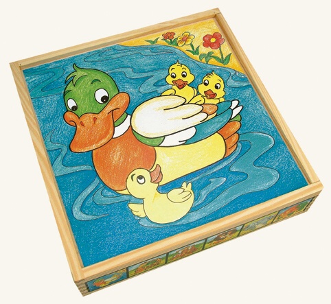 Bino Dětské obrázkové kostky zvířata