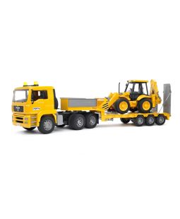 Bruder 2776 MAN TGA Trailer s JCB 4CX traktorbagr