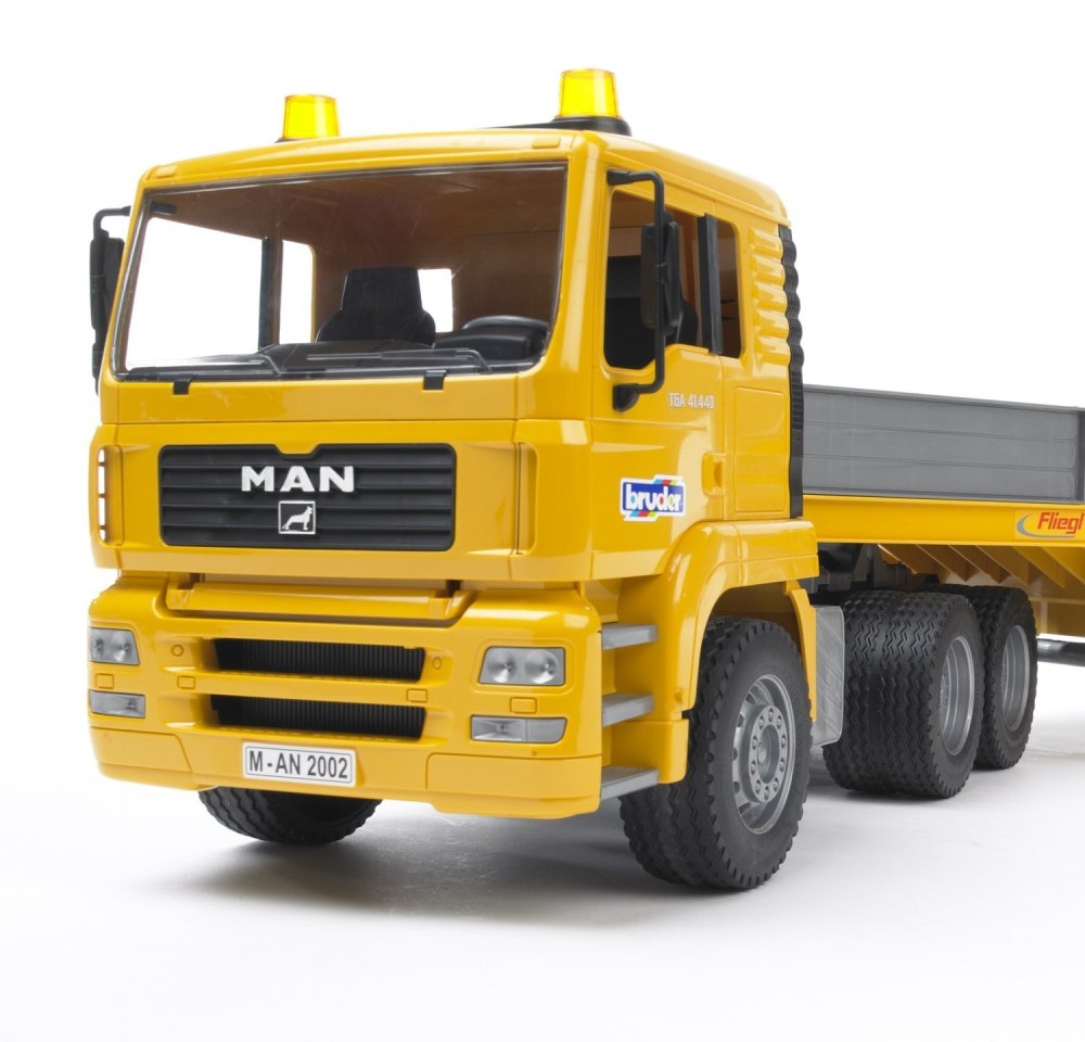 Bruder 2776 MAN TGA Trailer s JCB 4CX traktorbagr