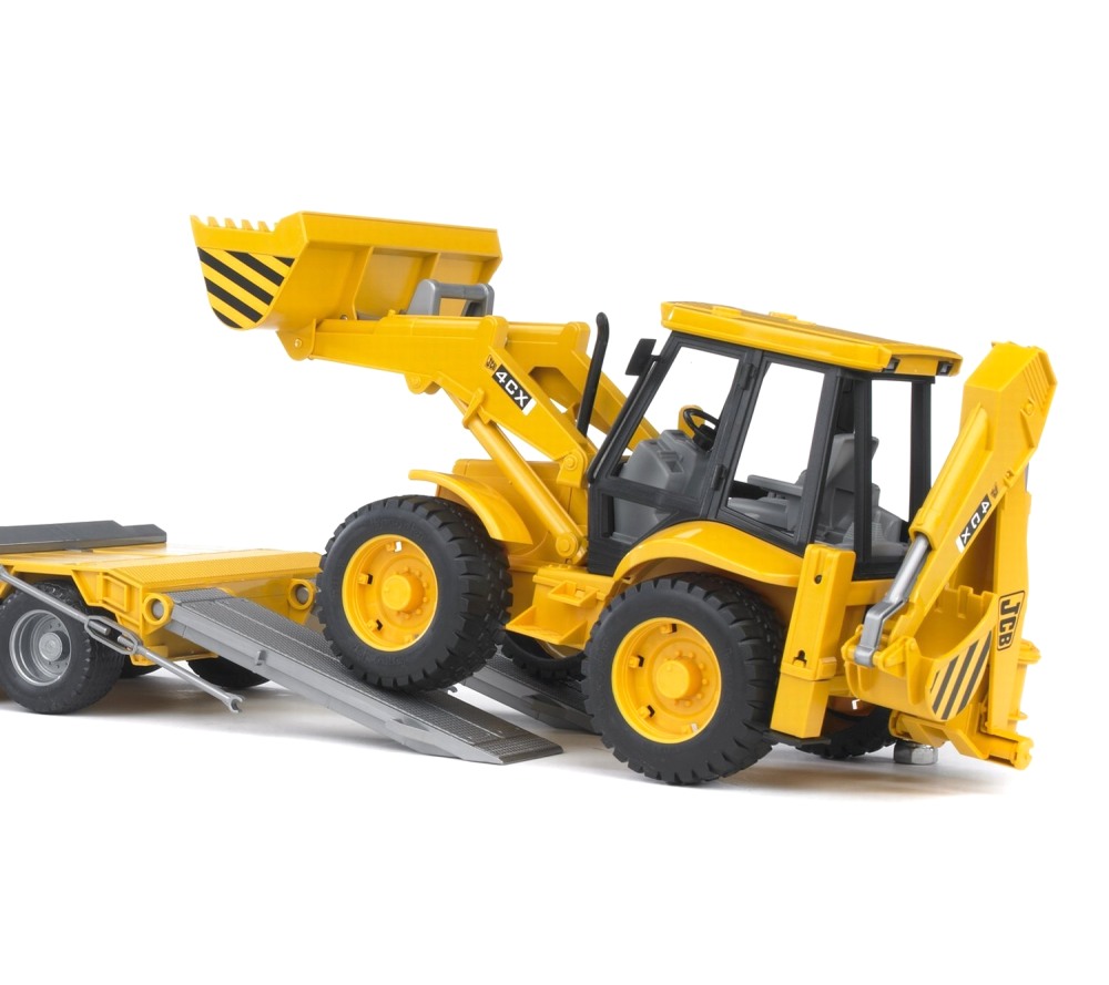 Bruder 2776 MAN TGA Trailer s JCB 4CX traktorbagr
