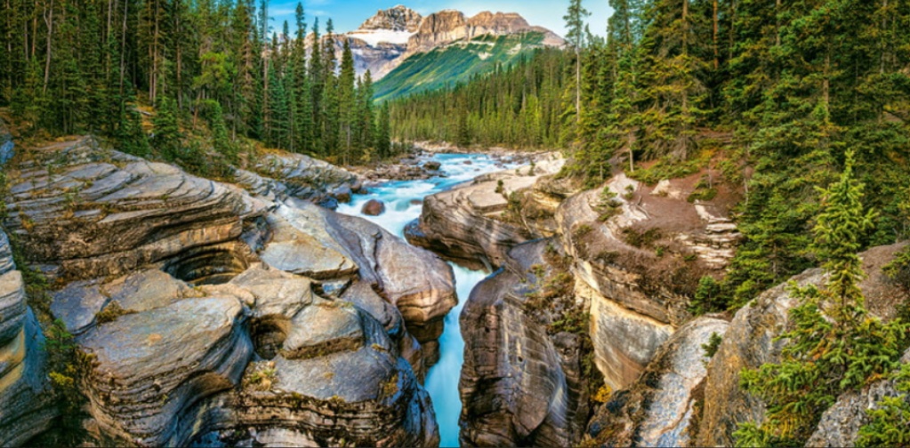 Castorland puzzle 4000 dílků - Mistaya Canyon, Banff National Park, Kanada