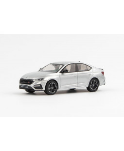 Abrex Škoda Octavia IV RS (2020) Stříbrná Brilliant Metalíza 1:43