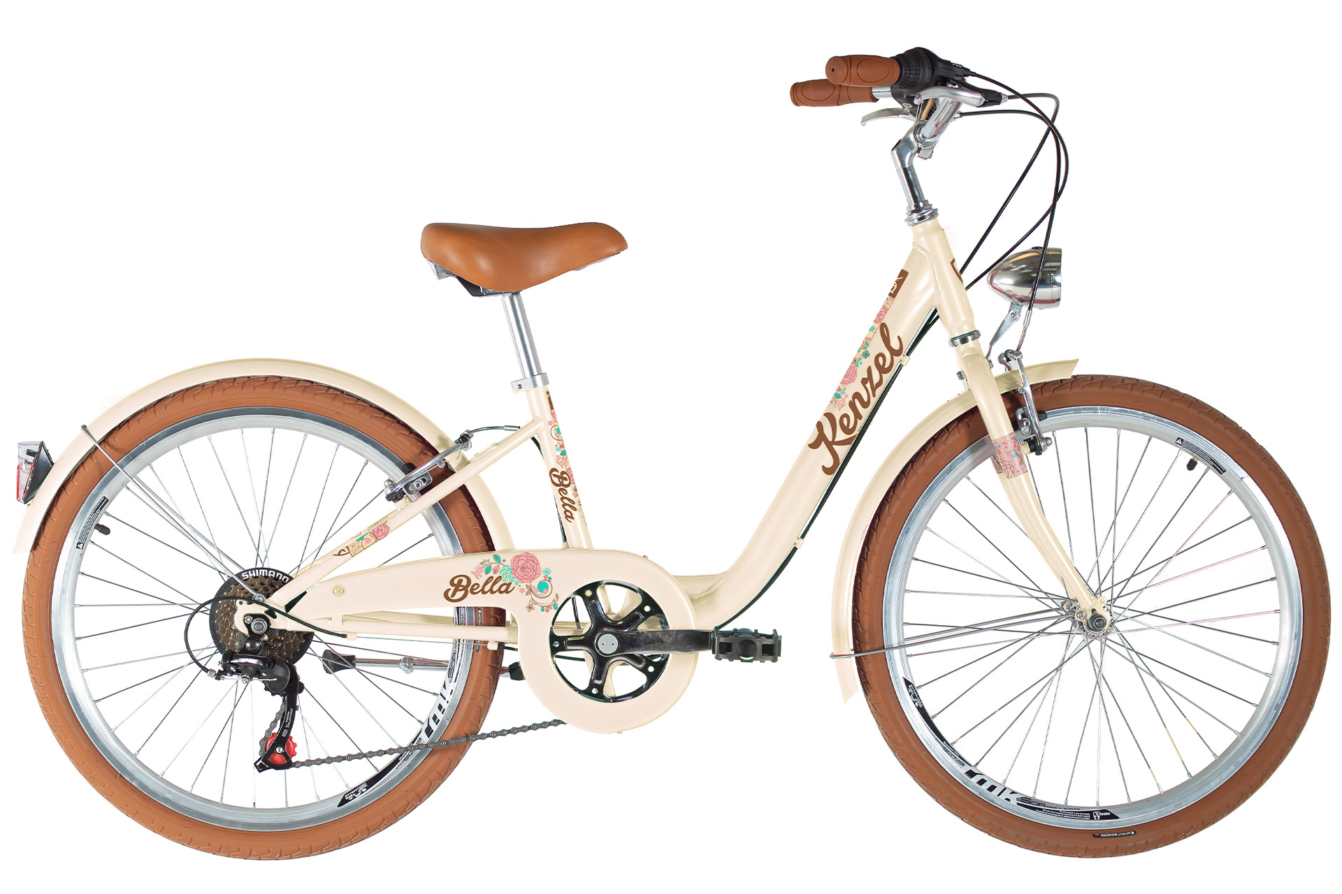 Kenzel Dětské jízdní kolo Bella 24 Royal 6spd 2026 bežovo-hnědé