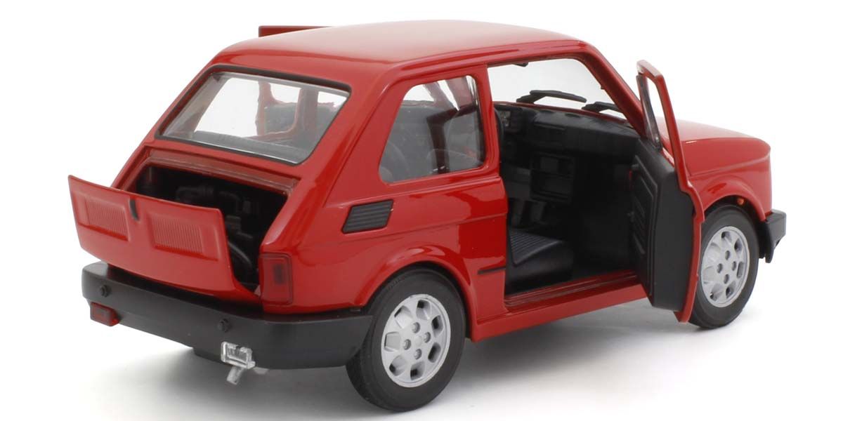 Welly Fiat 126 Červený tmavý 1:21