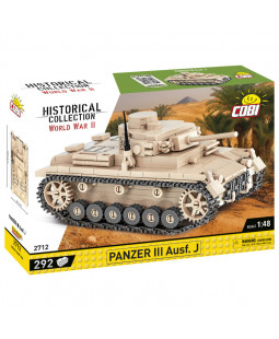 Cobi 2712 II WW Panzer III Ausf J, 1:48, 292 kostek