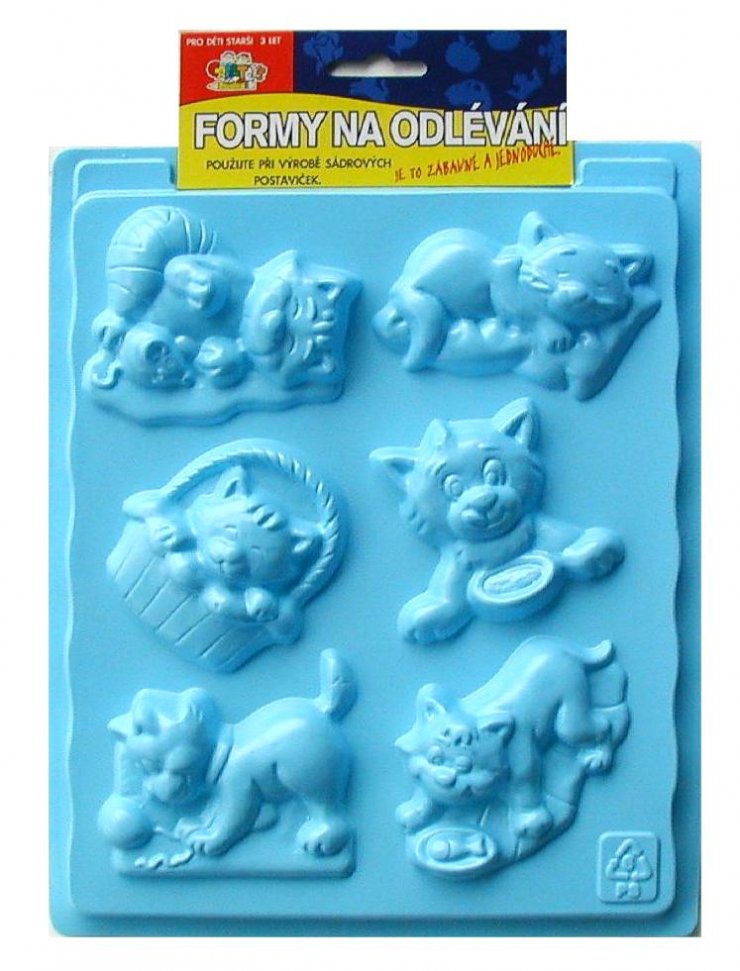 Formy na odlévání ze sádry, Kočičky