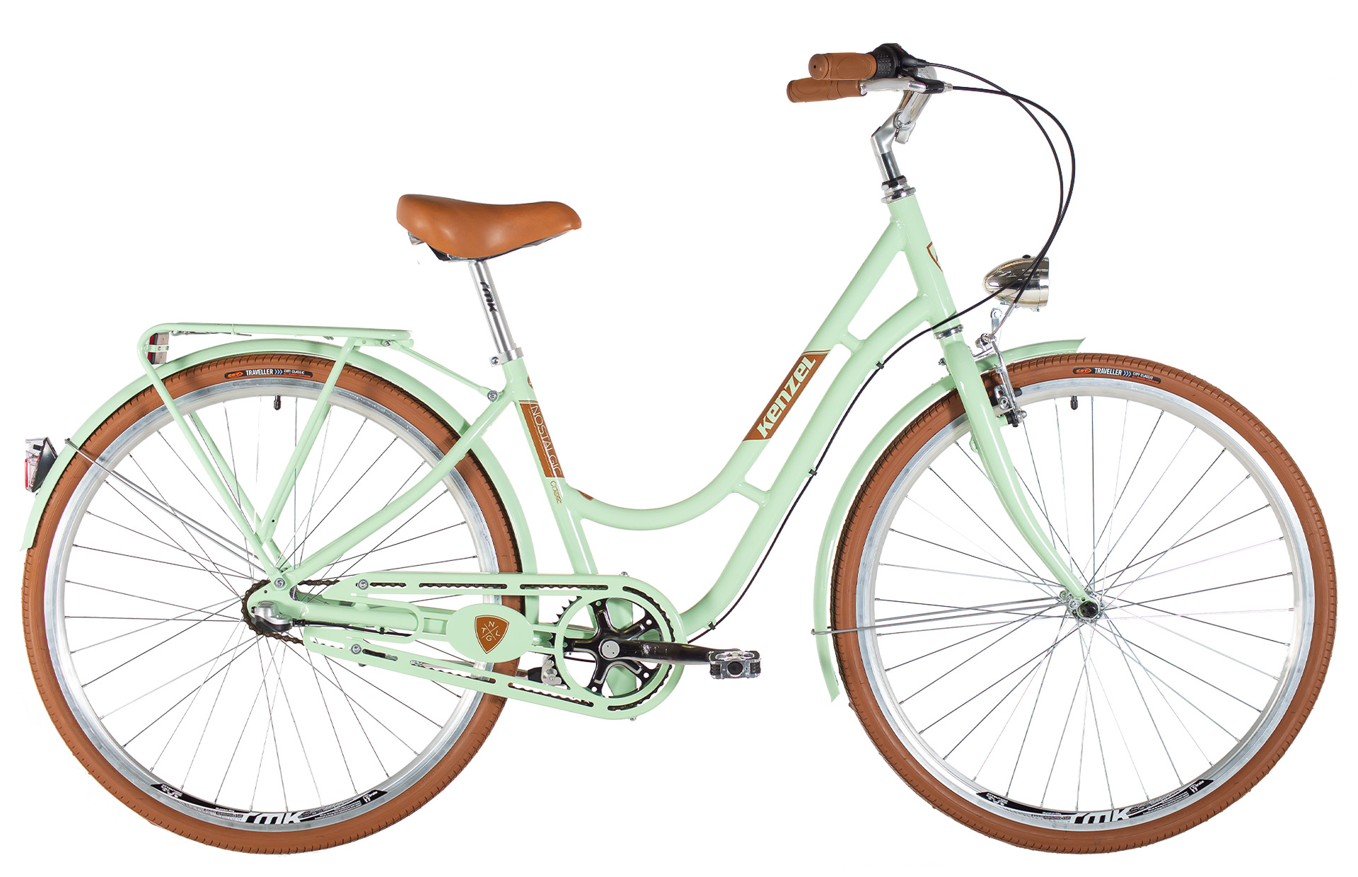 Kenzel Jízdní kolo Nostalgic Classic 3spd 28" 2026 pistáciovo-hnědá