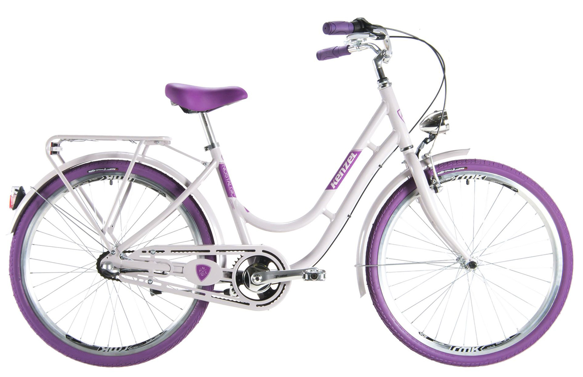 Kenzel Jízdní kolo Nostalgic Classic 3spd 26" 2026 bílo-fialové