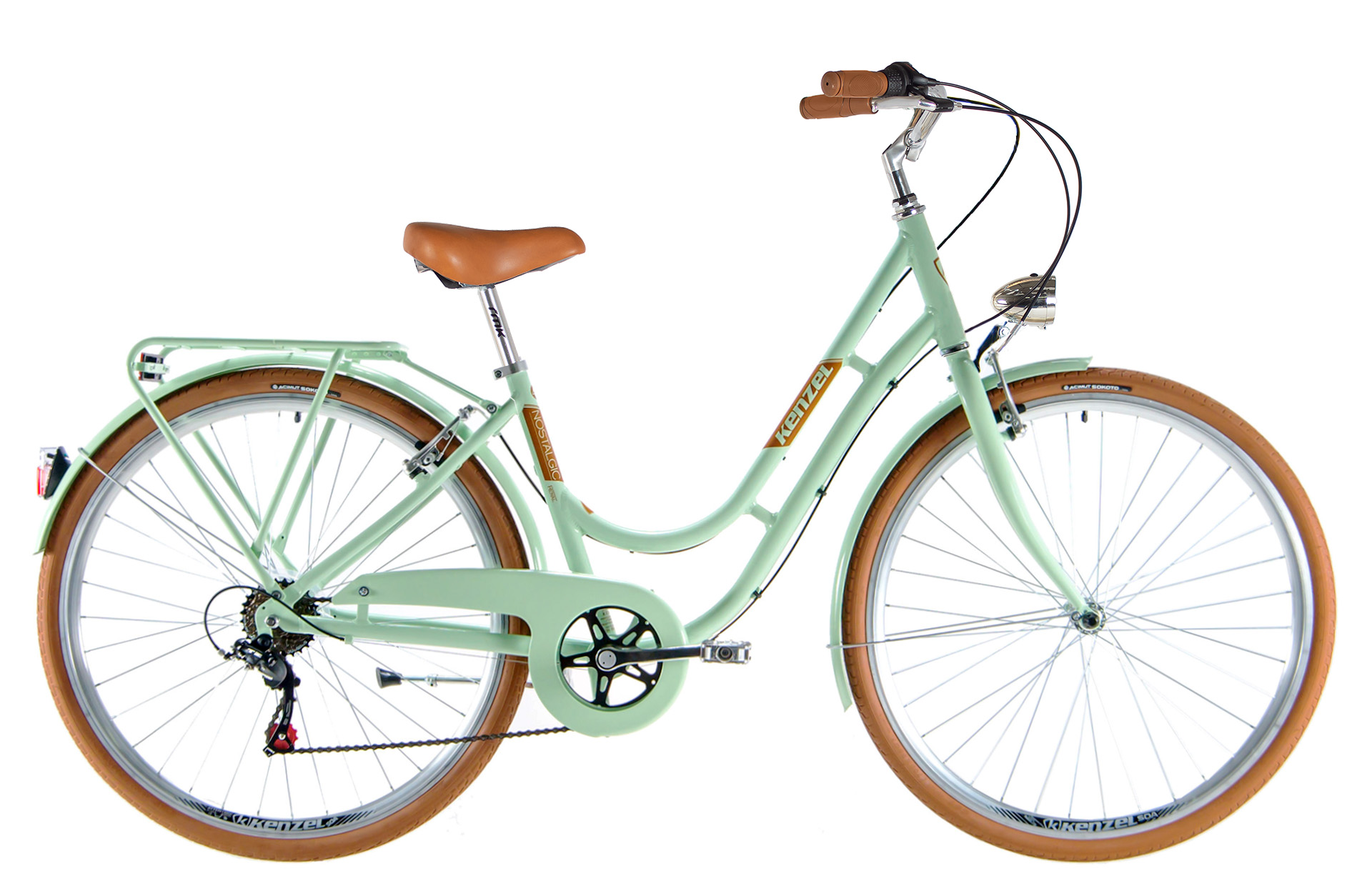 Kenzel Jízdní kolo Nostalgic Royal 6spd 28" 2026 pistáciově-hnědá