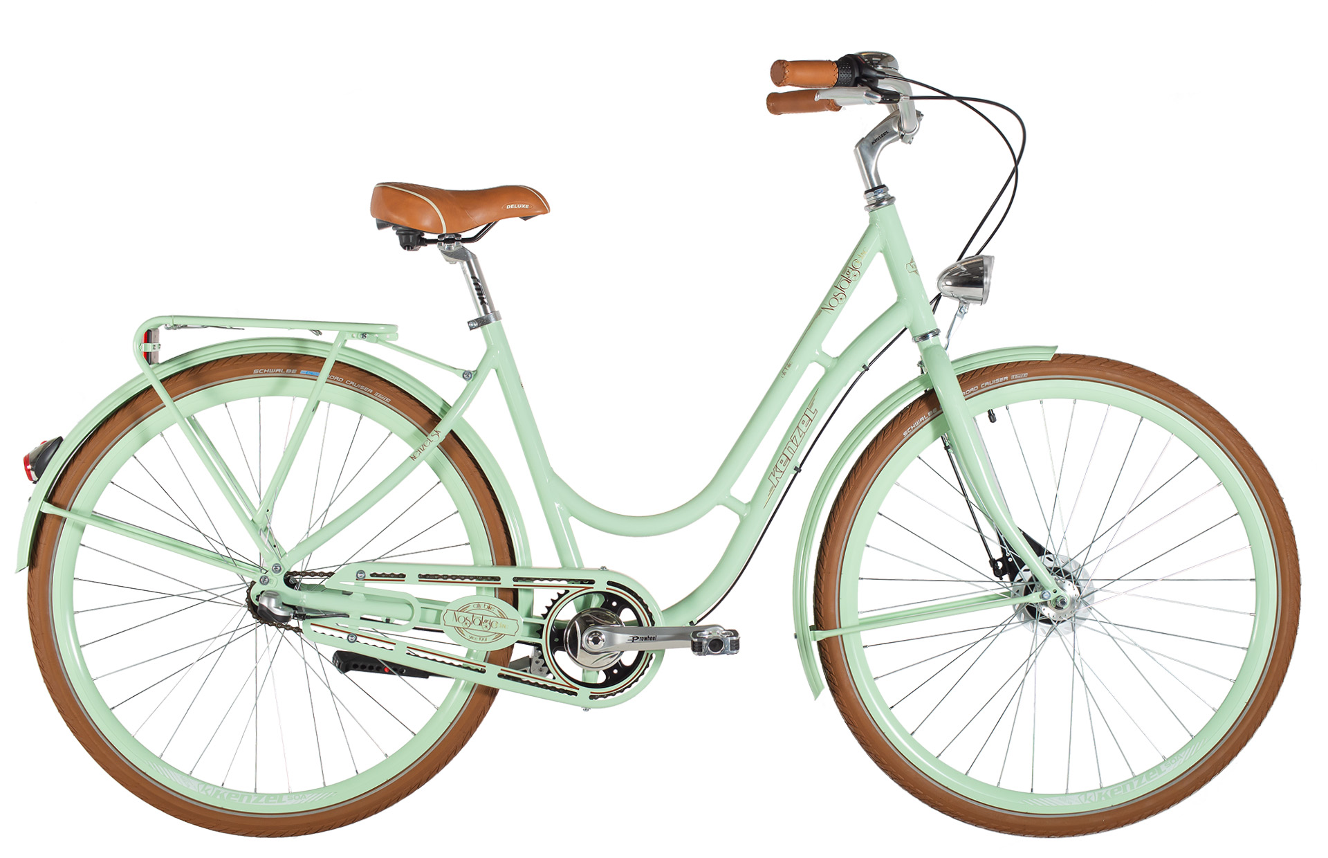 Kenzel jízdní kolo Nostalgic Deluxe 3spd 28" 2026 pistáciovo-hnědé