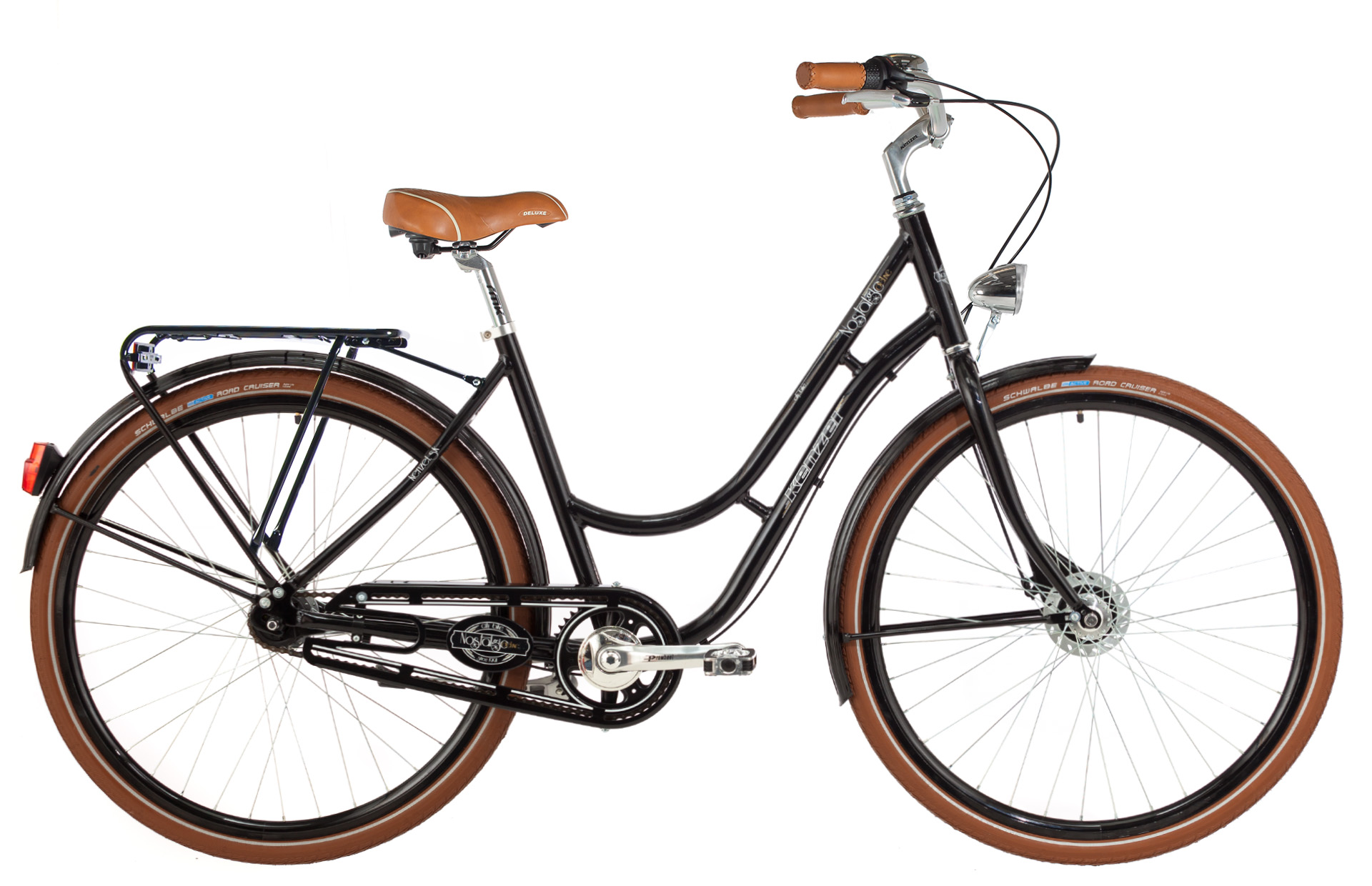 Kenzel jízdní kolo Nostalgic Deluxe 3spd 28" 2026 černo-bílé