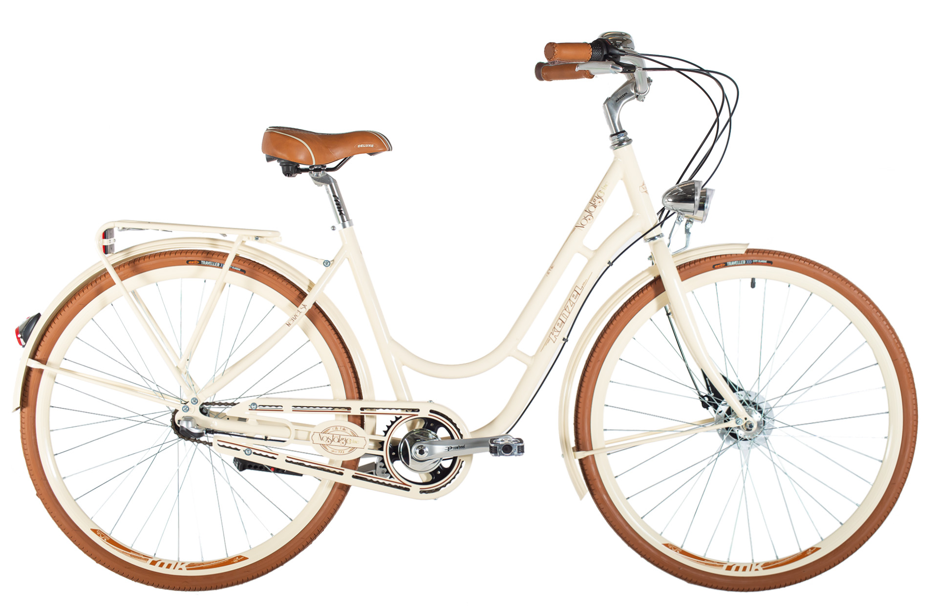 Kenzel jízdní kolo Nostalgic Deluxe 3spd 28" 2026 béžovo-hnědé