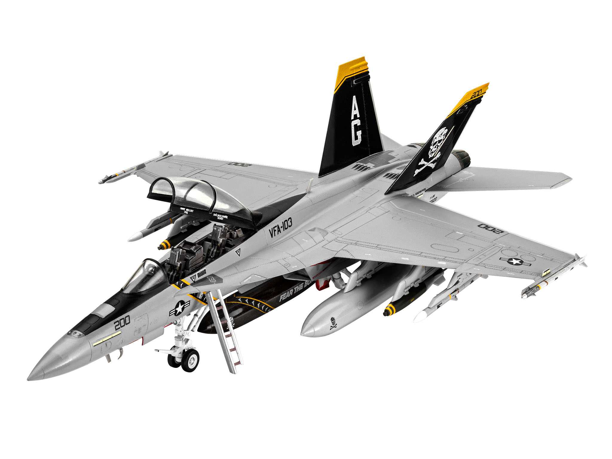 Revell ModelKit letadlo 03834 - F/A18F Super Hornet (1:72)