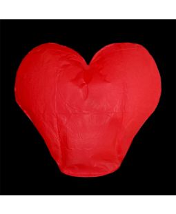 Lampion přání - Červené srdce