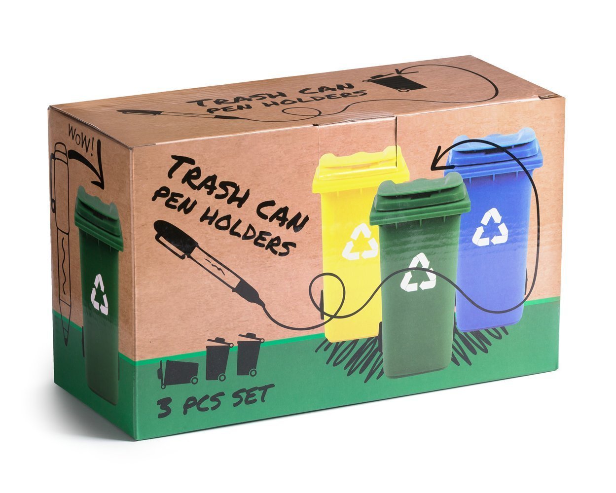 Úložné boxy na tužky, Popelnice