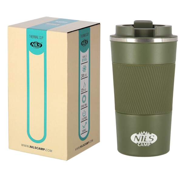 Termohrnek NILS Camp NCC09 zelený, 510 ml.