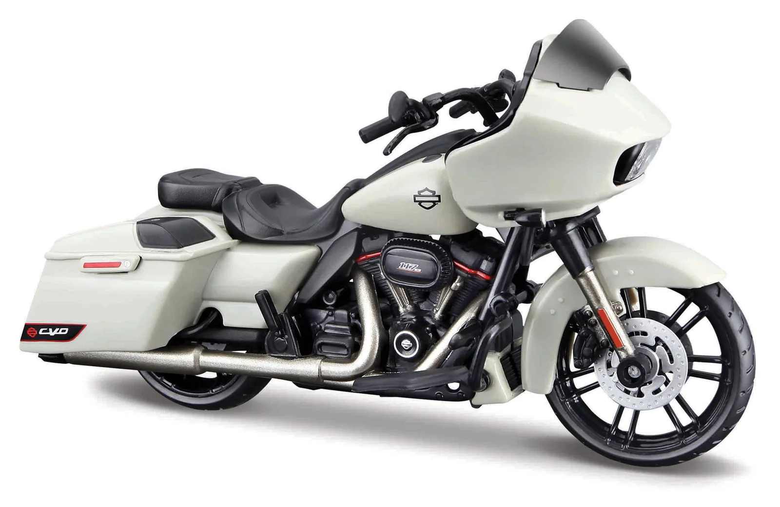 Maisto Harley Davidson 2018 CVO Road Glide, šedo-bílá, blister box, 1:18