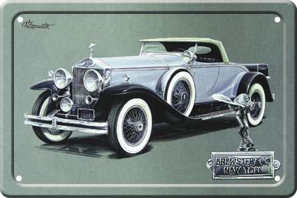 Plechová cedule Rolls Royce Phantom I (2), 150x100 mm