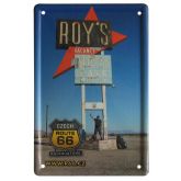 Plechové tabulky Route 66 Roy s Cafe