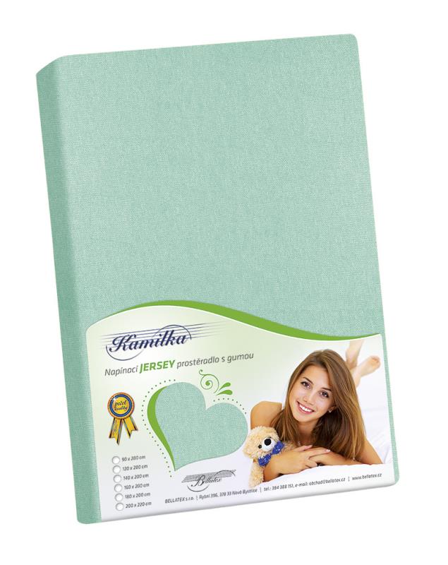 Bellatex Prostěradlo jersey - sv.zelená - 140x200 cm