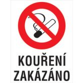 Plechová cedule ,  Zákaz kouření  II.