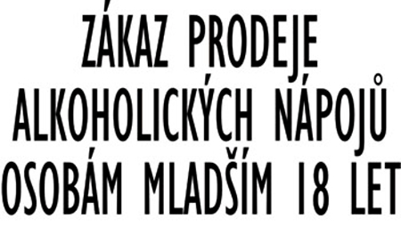 Zákaz prodeje alkoholických výrobků osobám mladším 18 let