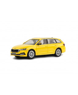 Abrex Škoda Octavia IV Combi (2020) Žlutá Telecom 1:43