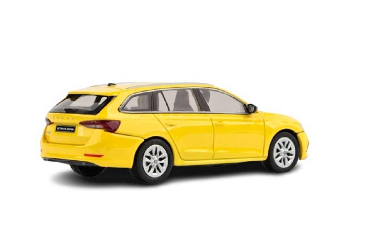 Abrex Škoda Octavia IV Combi (2020) Žlutá Telecom 1:43