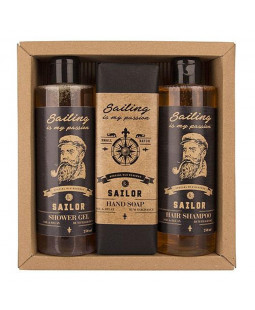 Bohemia Gifts Kosmetická sada Sailor, gel 250ml, šampon 250ml, mýdlo 145g